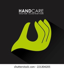 hand care graphic design , vector illustration