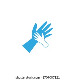 Hand Care, Help social charity Logo Template vector icon business