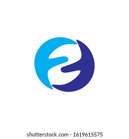 hand care icon logo vector