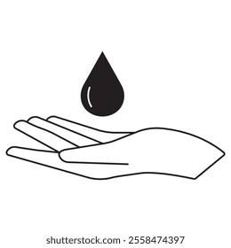 Hand Care Icon, Nurturing Hands: Essential Hand Care Tips for Soft and Healthy Skin, Innovative Hand Care Solutions for Everyday Protection and Hydration, Vector