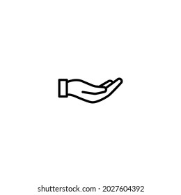 Hand care icon, hand sign vector for web site Computer and mobile app