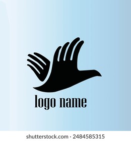 Hand care icon symbol design element company logo template vector eps10