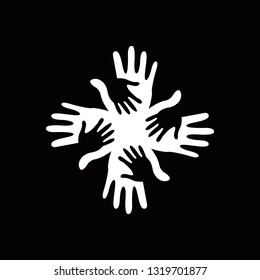 Hand care icon / symbol logo design template