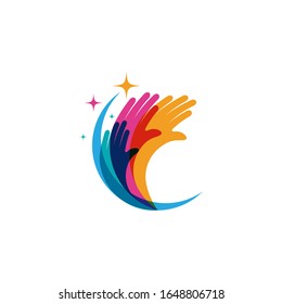 Icono de atención manual Diseño de ilustración vectorial de plantilla