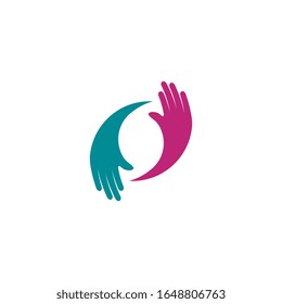 Hand Care icon Template vector illustration design