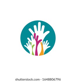 Hand Care icon Template vector illustration design