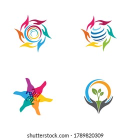 Hand Care icon Template vector illustration design