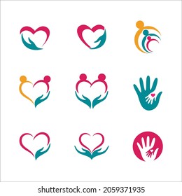 Hand Care icon Template vector illustration design