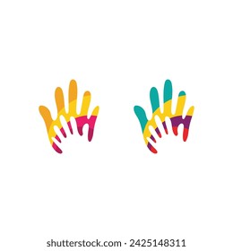 Hand Care icon Template vector illustration design