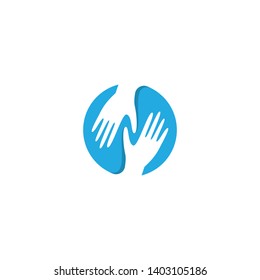 Hand care logo cemplate vector icon illustration