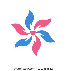 Hand care logo design template concept for company 