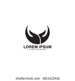 plantilla de diseño del logotipo de cuidado manual. símbolo de vector de cuidado manual
