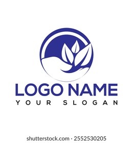 hand care logo design template. hand care vector icon illustration.