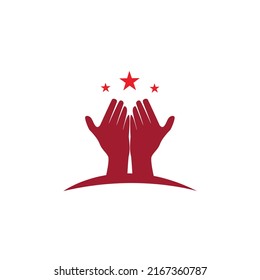Vector de diseño de logotipo Hand Care