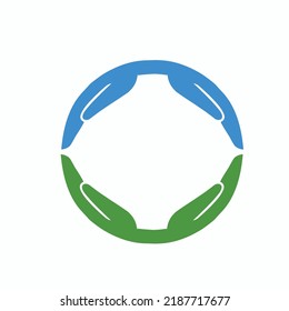 Diseños del logotipo de Hand Care, diseños de la plantilla del logotipo de Teamwork