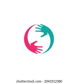 Hand Care Logo icon Business vector symbol template