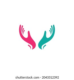 Hand Care Logo icon Business vector symbol template