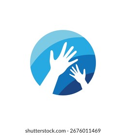 Hand Pflege Logo Symbol Vorlage Vektordesign