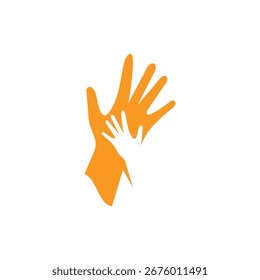 Diseño de Vector de Plantilla de icono de logotipo de cuidado de manos