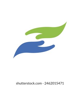 Hand care logo illustration template vector design