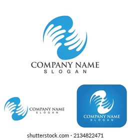 Hand care logo and symbol vector template eps10