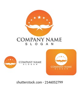 Hand care logo and symbol vector template