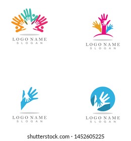 Hand care logo and symbols template icons