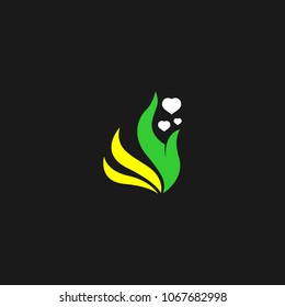 Hand care logo template icon design. Foundation vector illustration business