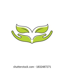 Hand Care Logo Template icon
