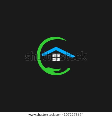 Hand care logo template icon design. Foundation vector illustration business
