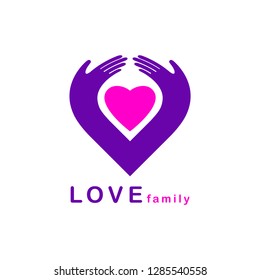 hand care logo template on white background