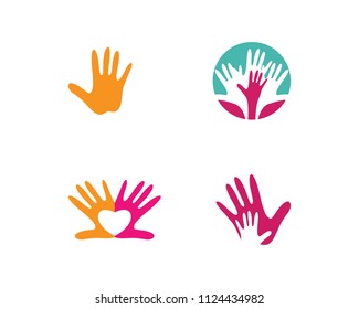 Hand Care Logo Template vector icon Business