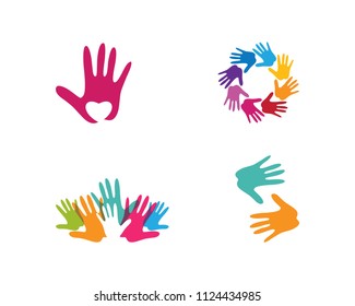 Hand Care Logo Template vector icon Business