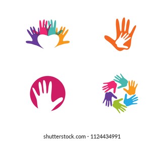 Hand Care Logo Template vector icon Business