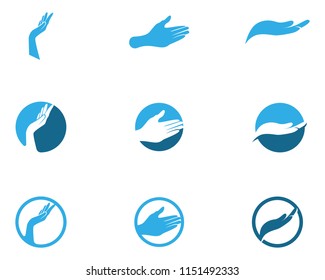 Hand Care Logo Template vector icon Business