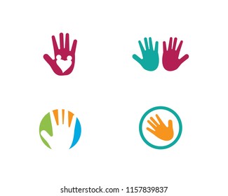 Hand Care Logo Template vector icon Business