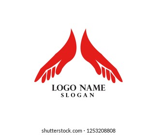 Hand Care Logo Template vector icon Business