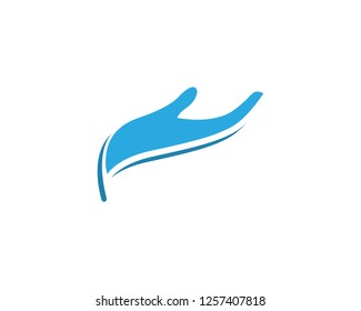 Hand Care Logo Template vector icon Business - Vector