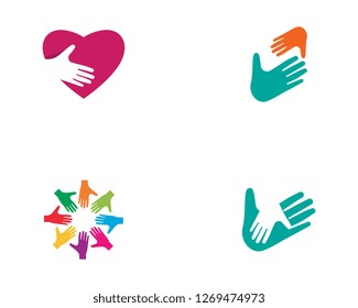 Hand Care Logo Template vector icon Business