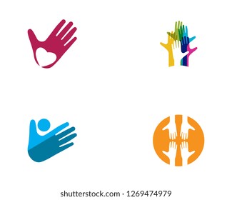 Hand Care Logo Template vector icon Business