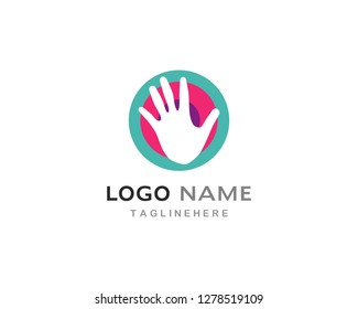 Hand Care Logo Template vector icon Business