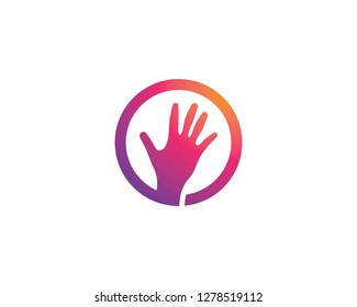 Hand Care Logo Template vector icon Business