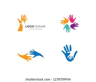 Hand Care Logo Template vector icon Business