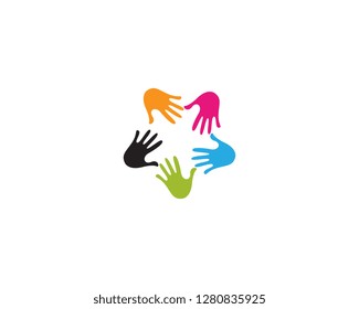 Hand Care Logo Template vector icon Business design