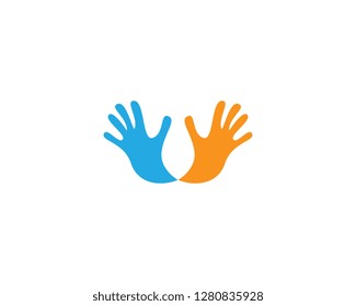 Hand Care Logo Template vector icon Business design
