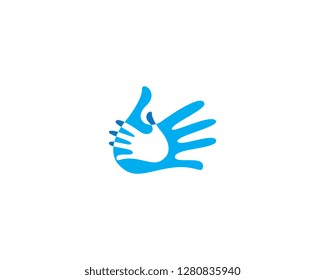 Hand Care Logo Template vector icon Business design