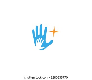 Hand Care Logo Template vector icon Business design