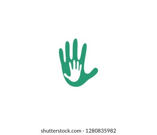 Hand Care Logo Template vector icon Business design