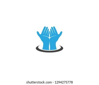 Hand Care Logo Template vector icon Business - Vector
