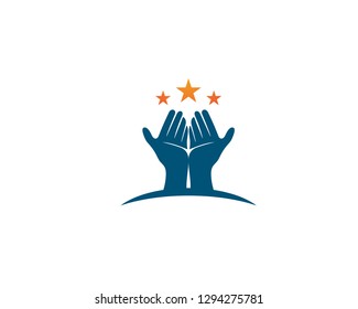 Hand Care Logo Template vector icon Business - Vector
